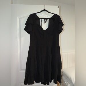 ARULA Black Backless Women's Dress